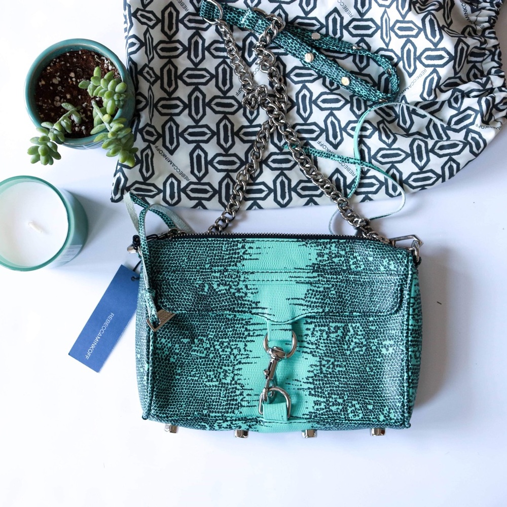 Rebecca Minkoff Mini MAC Lizard Embossed